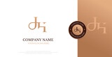 Initial JH Logo Design Vector