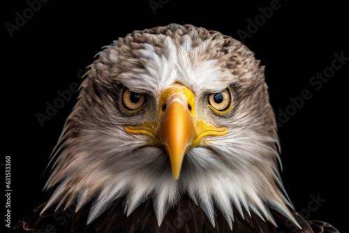 eagle view close-up. Generative AI