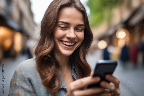 woman texting on mobile phone