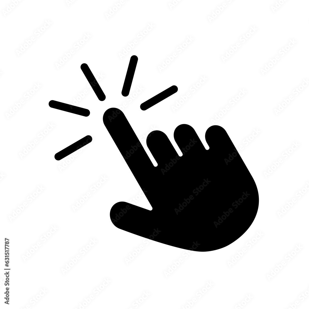 touch screen finger hand press push icon vector touch screen finger hand press push icon vector
