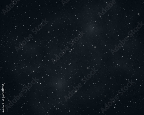 Night sky with stars. Vector illustration. Vector of starry night sky with sparkling star light magic divine sky. Illustration of starry sky with colorful stars, EPS 10 contains transparency © Максим Славов