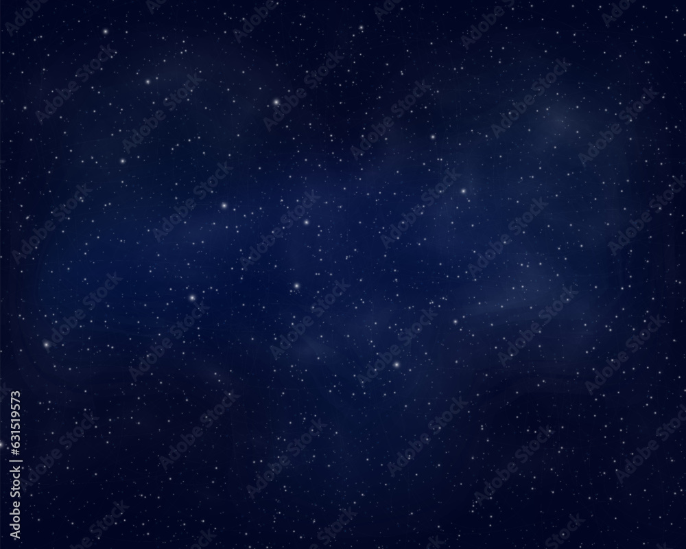Night sky with stars. Vector illustration. Vector of starry night sky with sparkling star light magic divine sky. Illustration of starry sky with colorful stars, EPS 10 contains transparency