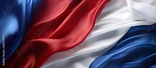 The French Silk Flag features a white section for text.