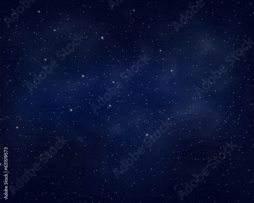 Night sky with stars. Vector illustration. Vector of starry night sky with sparkling star light magic divine sky. Illustration of starry sky with colorful stars, EPS 10 contains transparency