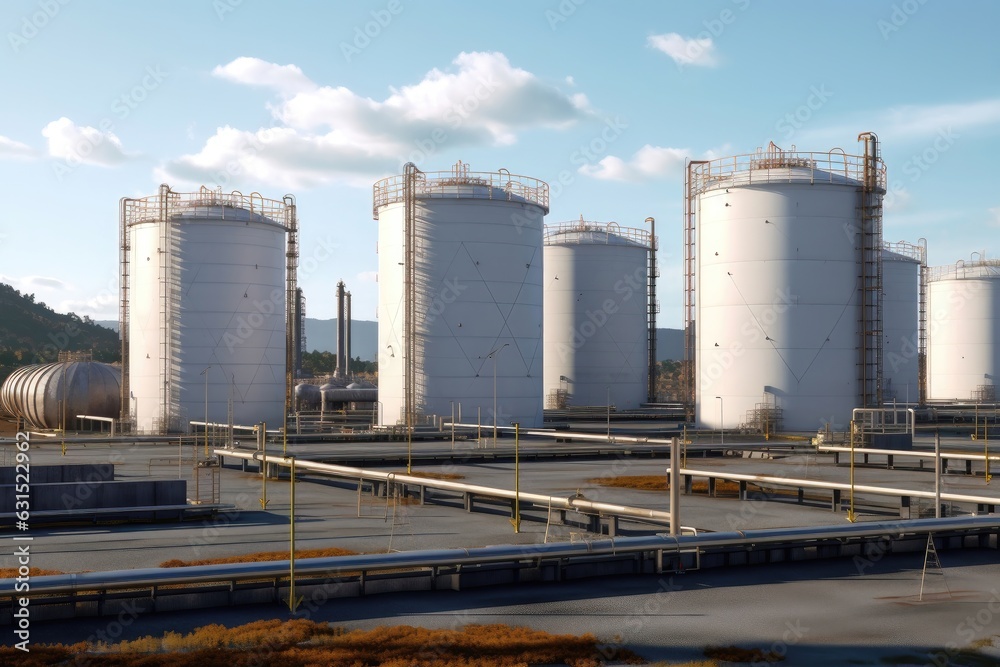 LPG storage plant, LNG liquefied natural gas tanks LPG storage plant, LNG liquefied natural gas tanks