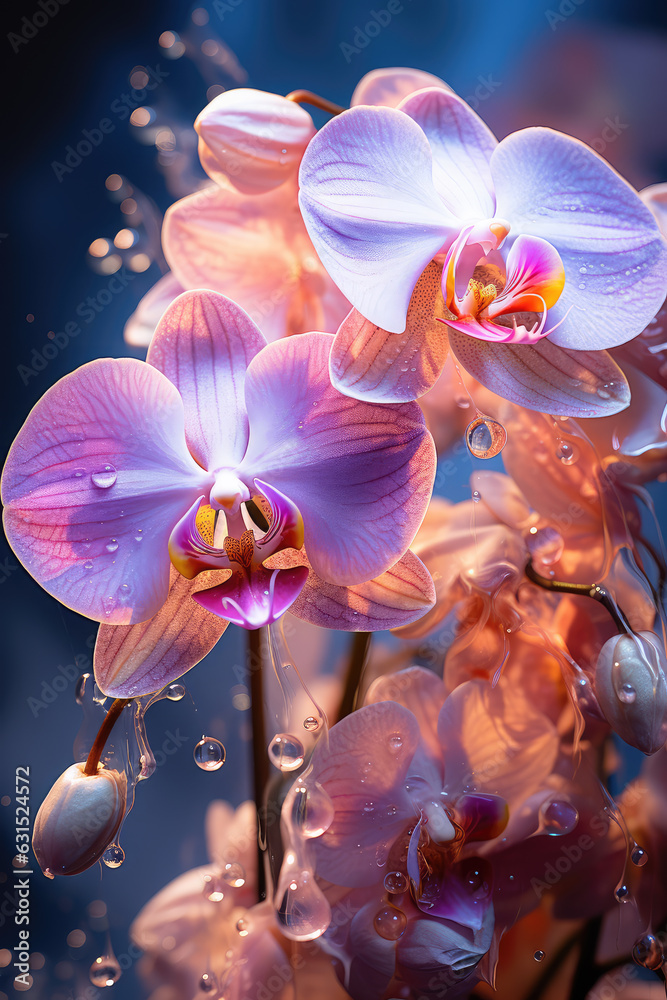 orchid galactic aura symphony, ai generated.