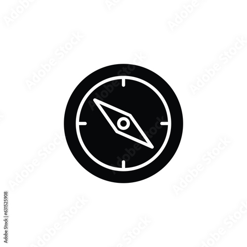 compass icon. solid icon