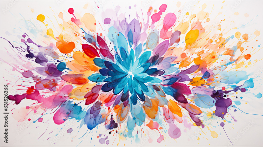 Mandala of Emotions: Expressive Colors and Brush Strokes 