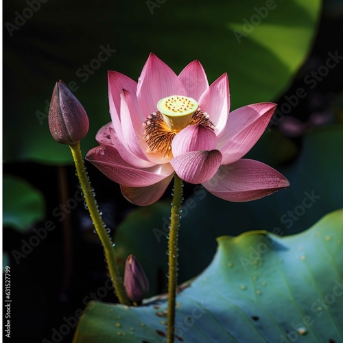 pink lotus flower