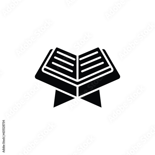 Al quran icon. solid icon