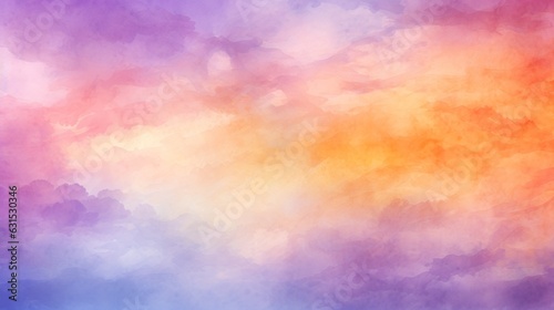 Pink watercolor background with a pronounced texture of paper for decorating products © Damerfie