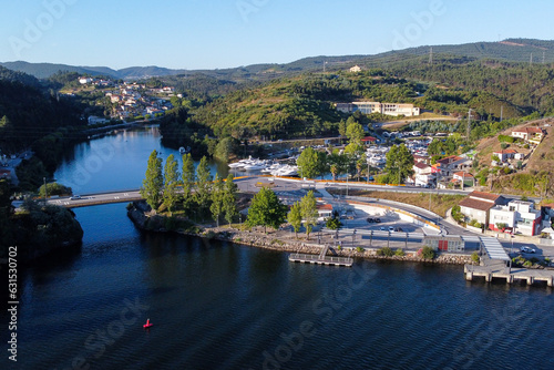 Aerial view over Lixa terminal. Gondomar - Porto, Portugal, 2023