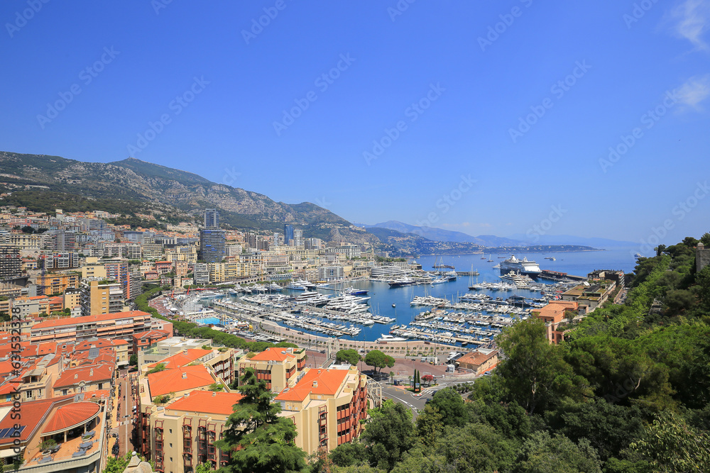 View of Port Hercules in Monaco