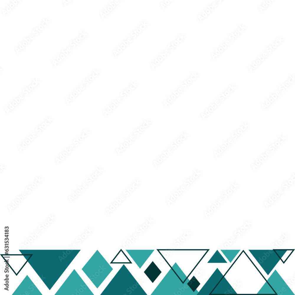 Fototapeta premium Geometric Footer Border Decoration
