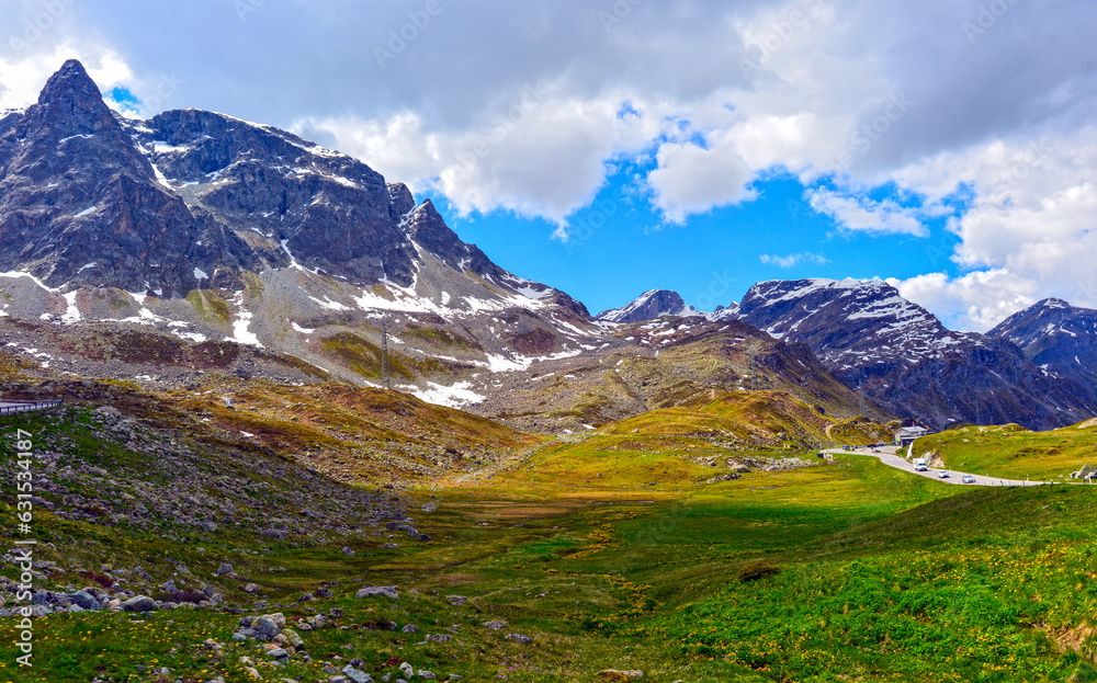 Piz da las Coluonnas in den Albula-Alpen, Graubünden (Schweiz)