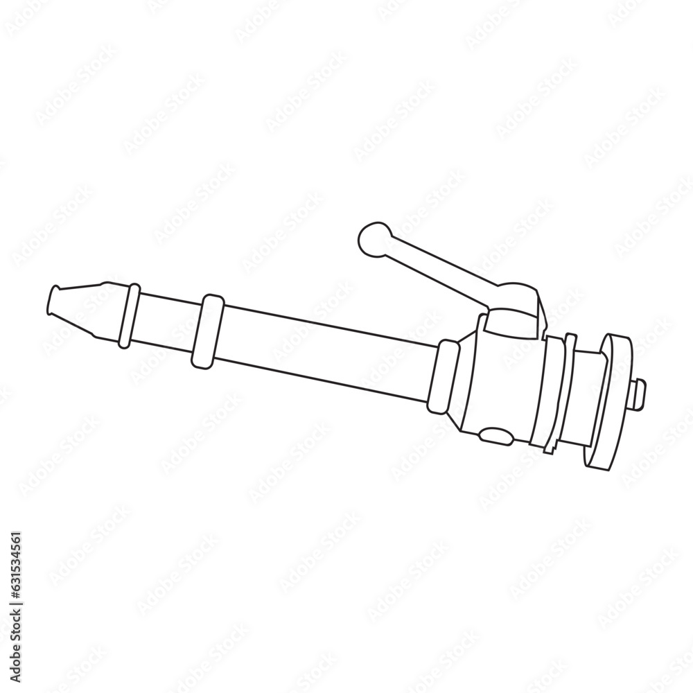 Obraz premium firefighter jet nozzle icon