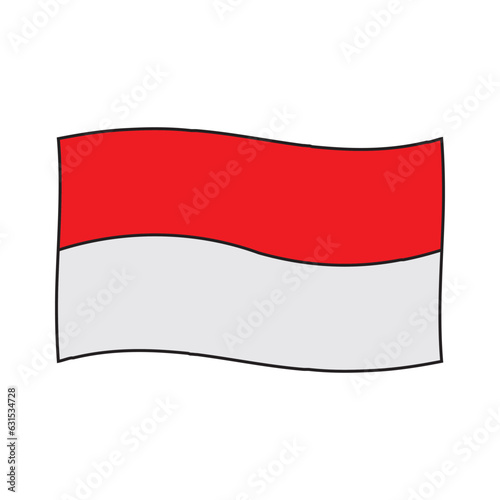Free Download Indonesian flag icon - GFXLoad