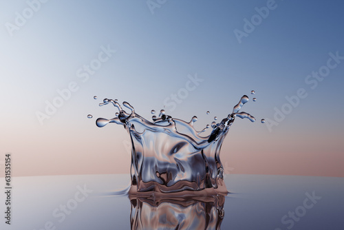 Foto 水しぶきの3Dイラスト