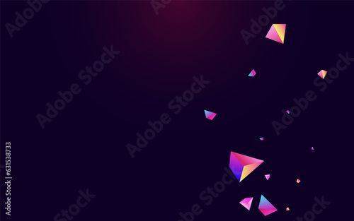 Cosmic Shards Vector Dark Violet Background.
