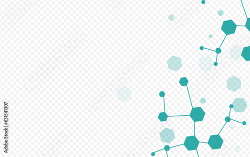 Abstract Atom Vector Transparent Background.