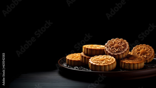 Delicious Chinese traditional festival Mid-autumn festival food moon cake 