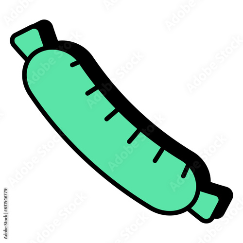 A unique design icon of sausage