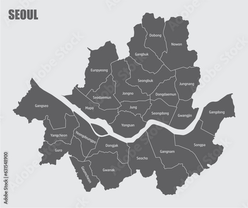 Seoul administrative map