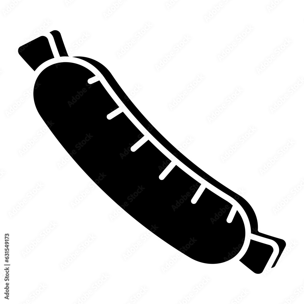 A unique design icon of sausage A unique design icon of sausage
