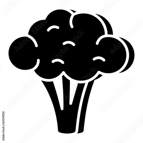 Trendy vector design of broccoli