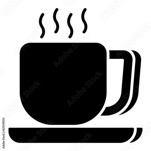Modern design icon of teacup