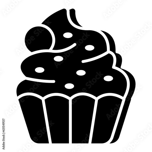 A yummy icon of ice cream cup