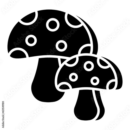 Modern design icon of mushroom