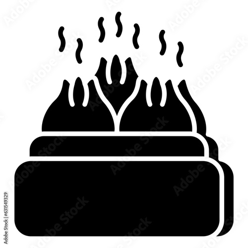 Editable design icon of dim sum