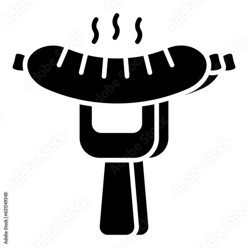 A unique design icon of sausage