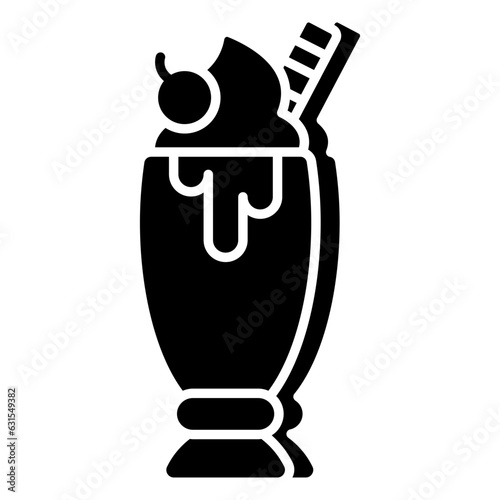A yummy icon of ice cream cup
