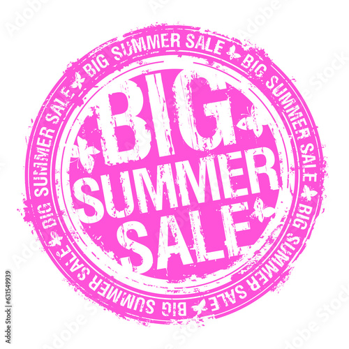 Big summer sale rubber stamp imprint