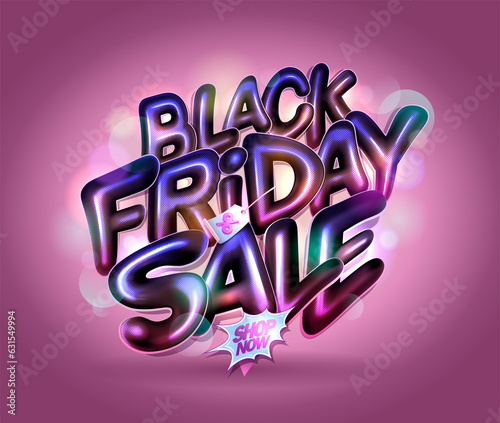 Black friday sale vector web banner or poster design