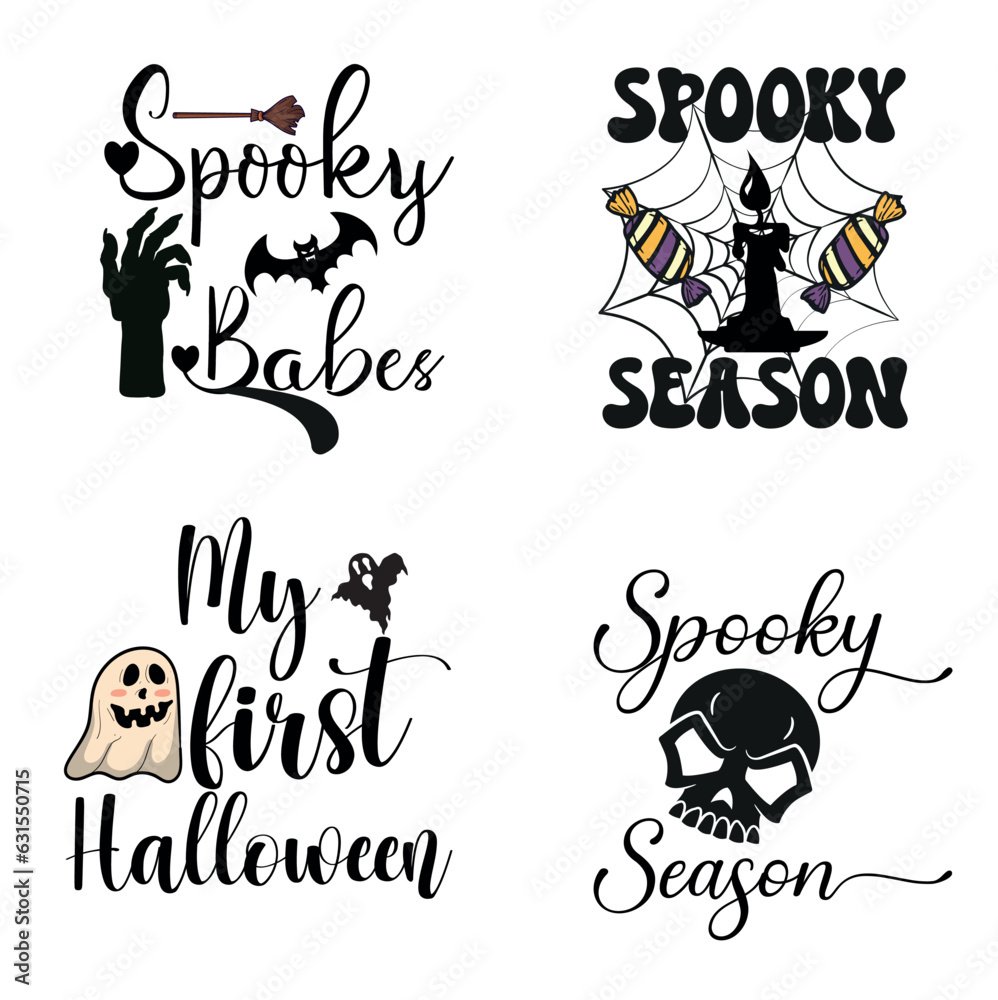 Halloween typography t shirt design Halloween typography t shirt design