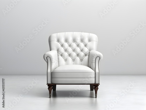 Die Reinheit des Weiß: Sessel und Hintergrund in Harmonie