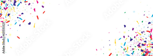 Colorful Circle Fun Vector White Panoramic