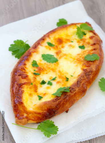 baked cheese filled bread