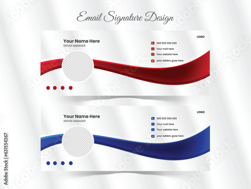 business email signature template and personal social media cover.