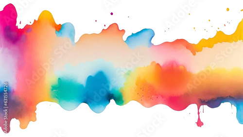 Chromatic Dreams  Abstract Watercolor Rainbow Splash