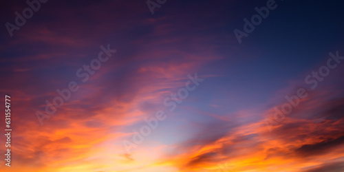 beautiful sunset sky background with sunny cloud