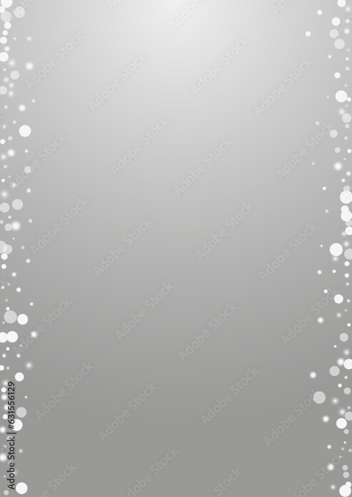 Silver Stars Vector Grey Background. Grey Subtle