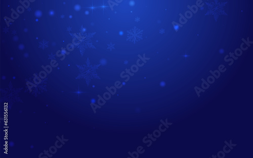 Shiny Confetti Vector Blue Background. Glow Bokeh