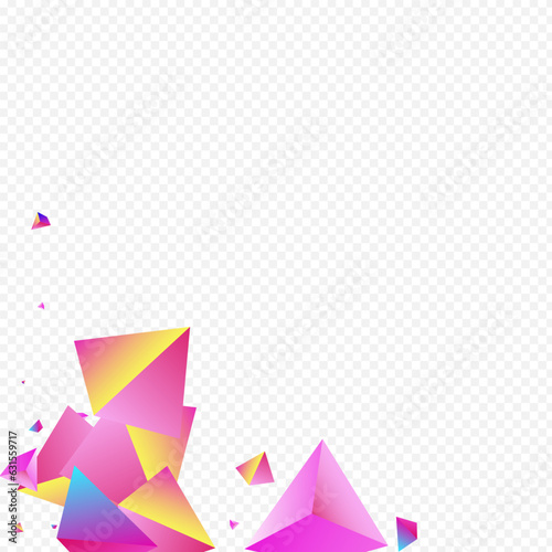 Unicorn Triangle Vector Transparent Background.