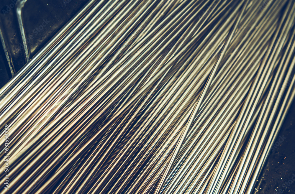 Obraz premium Pieces of Metal Wires Ready For Processing