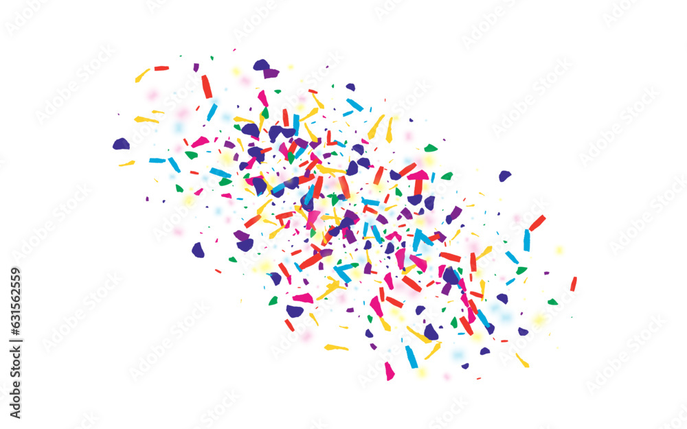 Fototapeta premium Spectacular Polka Falling Vector White