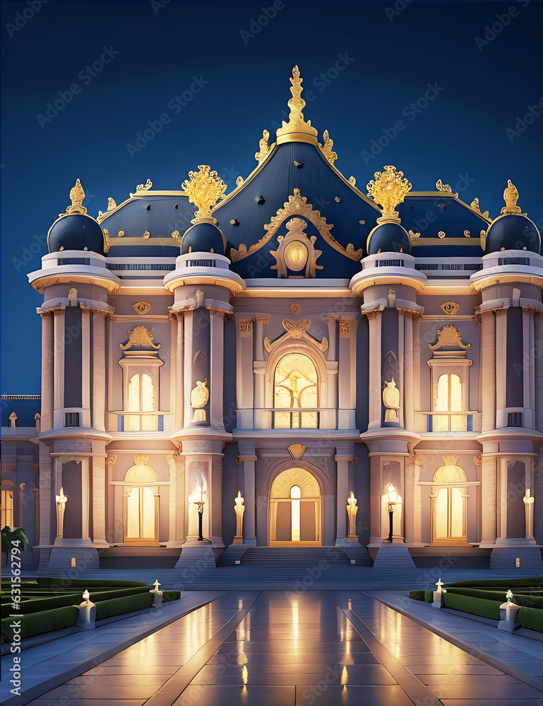 Obraz premium Illuminate Palace of Versaille photo